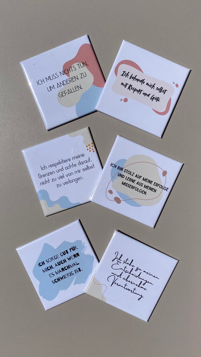 6-er Set Affirmationen Selbstliebe